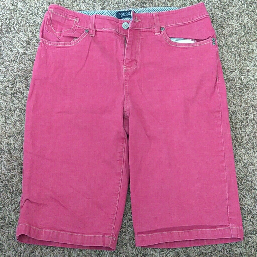 Sold Sonoma Life Style Red Bermuda Shorts Size 8